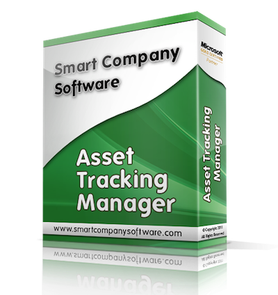 Asset Tracking Manager Image of asset inventory tracker software box.