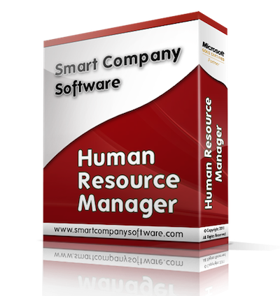 Human Resource Manager Image of a low cost hr database software box.